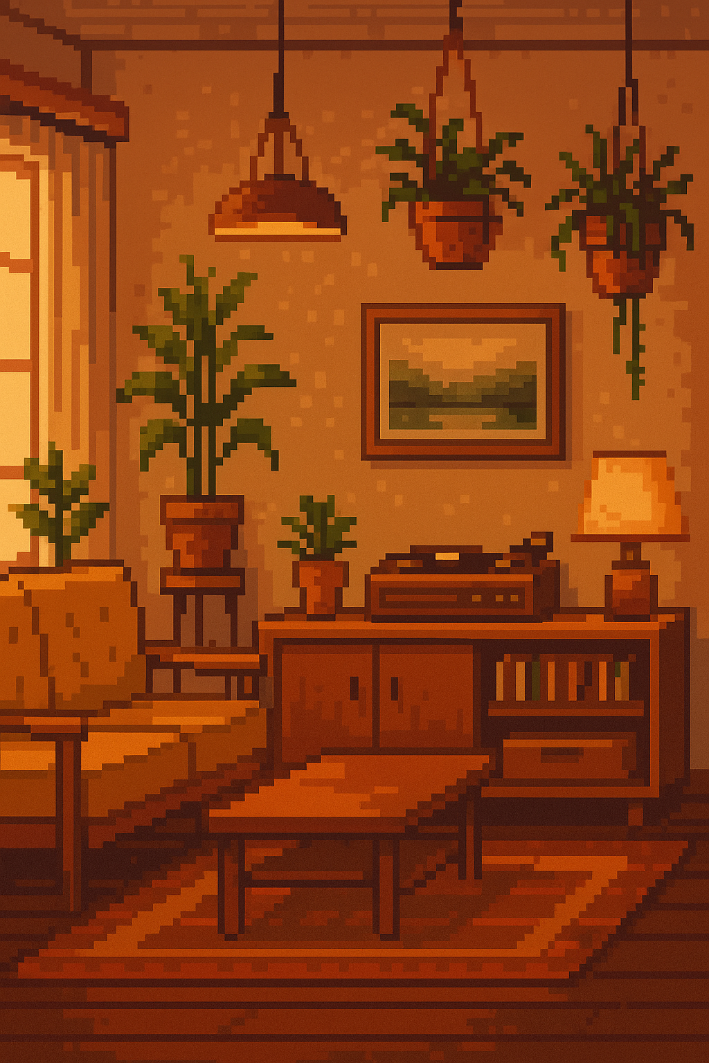 Pixel Alps Sunrise